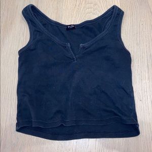 brandy melville navy cropped tank